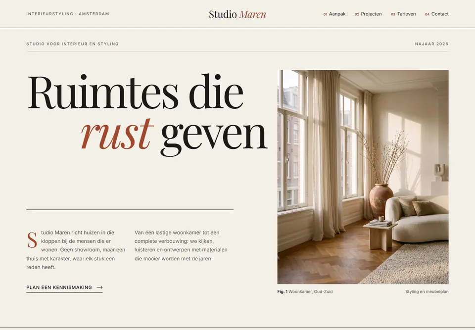 Stijl Editorial en stijlvol: Studio Maren, interieurstylist