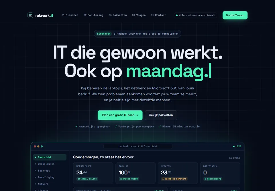 Stijl Modern en technisch: Rekwerk IT, IT-beheer