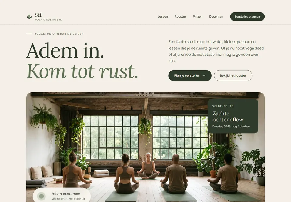 Stijl Natuurlijk en rustig: Yogastudio Stil, yoga